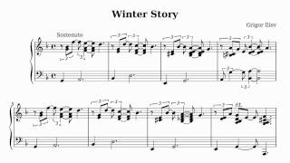 Grigor Iliev  Winter Story Solo Piano Sheet Music [upl. by Deeyn]