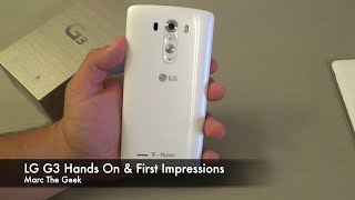 LG G3 Hands On amp First Impressions TMobile [upl. by Blaine]