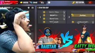 Raistar Vs Katty Diva  Happy Prince  Gyan Gaming  Sniper Lord  Gyan Rishabh  2 vs 4  Funny 🎧 [upl. by Rehprotsirhc456]