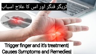 Trigger finger and its treatmentCauses Symptoms and RemediesDr hafiz Abdulsattar anjumUrduHindi [upl. by Allbee]