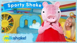 Milkshake Studio Dances  Sporty Shake  Olivia and Peppa Pig [upl. by Holt]