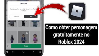 Como obter personagem gratuitamente no Roblox 2024 Obtenha personagem grátis [upl. by Ingham]