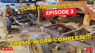 SJ410 From Rust to Beast Tiny Terror Rebuild  Suzuki SJ410 Jeep  RestoMod Project  Episode 3 [upl. by Fokos]