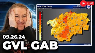 STORM WATCH GREENVILLE SC  GVL GAB September 26th 2024 [upl. by Kahaleel]