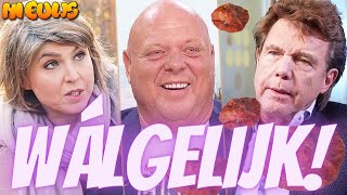 Angela de Jong gooit oliebol in gezicht John de Mol ‘Wálgelijk’ [upl. by Einahpehs]