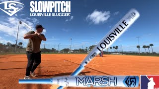 2024 LOUISVILLE SLUGGER TYLER MARSHBURN SOFTBALL BAT REVIEW [upl. by Standice]