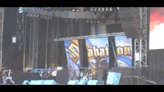 Sabaton  Ghost Division  Gott mit uns live  Iron Maiden Open Air Oberhausen 06072013 [upl. by Nannerb619]