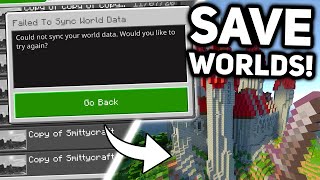 NEW How to Fix The Failed to Sync World Data Error on Minecraft Xbox Fix Corrupted Worlds 2023 [upl. by Aronson709]