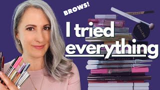 Best Brow Colors for Silver and Gray Hair indepth review and analysis of brow products [upl. by Tutankhamen742]