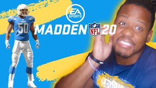 NFL PLAYER REACTING TO MY OWN MADDEN 20 RATING 😡😡 [upl. by Nerha]