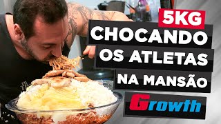 CHOCANDO OS ATLETAS NA MANSÃO GROWTH 5KG feat Hipertrofiando [upl. by Anitsim755]