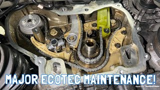 Saab 93 20T Water Pump and Timing and Balance Chain Replacement [upl. by Sontich211]