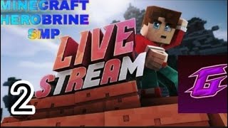 Herobrine smp day 2 Live gentle gamerz [upl. by Artinak]