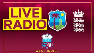 🔴 LIVE RADIO  West Indies v England  3rd CG United ODI [upl. by Rawley]