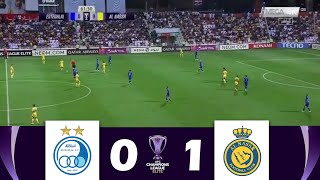 Esteghlal FC vs AlNassr 01  AFC Champions League Elite 202425  Match Highlights [upl. by Nawat]