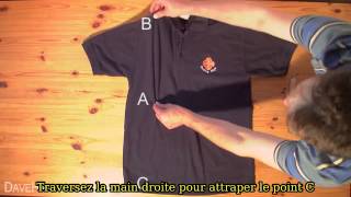 Comment plier un t shirt en 2 secondes [upl. by Rhee702]