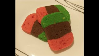 Italian Spumoni Cookies  Italian Napoleon Christmas Cookies  Holiday Baking  Cooking From Scratch [upl. by Thurman447]