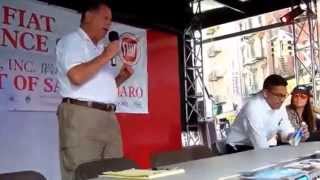 SAN GENNARO FEAST ANNUAL PIZZA EATING CONTEST 2014 [upl. by Colburn]