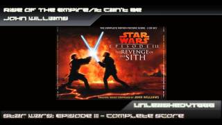 Star Wars Episode III OST  Rise Of The EmpireIt Cant Be [upl. by Mellitz]