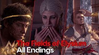 The Fields Of Elysium All Endings  Assassins Creed Odyssey  The Fate of Atlantis Episode 1 [upl. by Ahsenet]