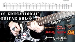 10 Advanced Guitar Solos To Boost Your Playing  Tabs ReUploaded [upl. by Suckow]