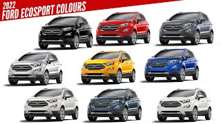 2022 Ford EcoSport  All Color Options  Images  AUTOBICS [upl. by Nyliak]