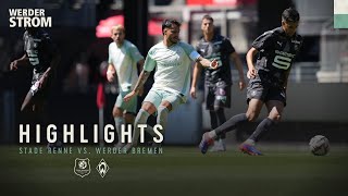 Stade Rennes vs Werder Bremen 11  Highlights  Testspiel [upl. by Madel668]