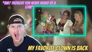 Favorite Clown IS BACK yucko the clown compilation Part 1 REACTION [upl. by Nemsaj]