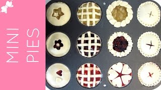 How To Make Easy Miniature Pies in a Cupcake Pan  Lindsay Ann Bakes [upl. by Nemzzaj]