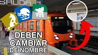 10 estaciones del Metro que DEBEN CAMBIAR DE NOMBRE [upl. by Biernat]