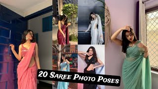 20 Saree Photo Pose For Girls  Saree Photo Pose In Girls 💫  Pose For Girls  NS EDITING09 [upl. by Nemraciram]