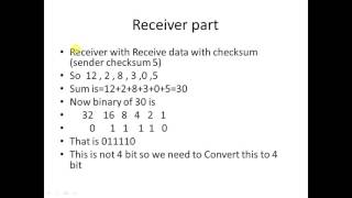 Checksum Error Correction [upl. by Nirrat]