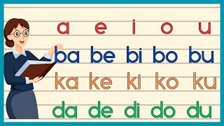 UNANG HAKBANG sa PAGBASA sa FILIPINO  KINDERELEMENTARY  PHONICS [upl. by Friedland]