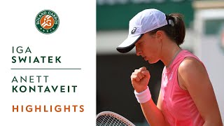 Iga Swiatek vs Anett Kontaveit  Round 3 Highlights I RolandGarros 2021 [upl. by Rori]