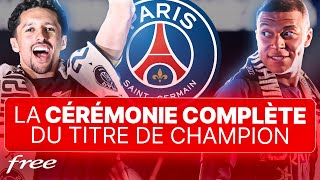 🔥 Revivez lINTEGRALITE de la cérémonie du titre de champion du PSG 🔴🔵 [upl. by Farrington461]