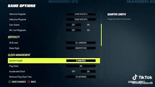 The BEST Settings You Can Use In Madden 23 [upl. by Attenor]