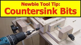 Newbie Tool Tip Countersink Drill Bits [upl. by Yllaw147]