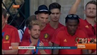 Le retour des diables rouges en Belgique 2018 [upl. by Hazelton749]