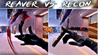 REAVER EP 5 KARAMBIT VS RECON BALISONG COMPARISON  WHAT IS THE BEST KNIFE SKIN IN VALORANT [upl. by Fransisco188]