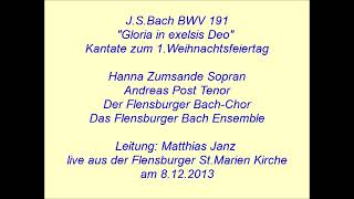 Bach Kantate BWV 191 Gloria in exelsis Deo Matthias Janz 2013 [upl. by Sommers]