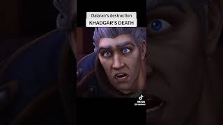 Khadgar’s death 😢 worldofwarcraft khadgar gaming games mmo mmorpg dalaran [upl. by Wrennie493]