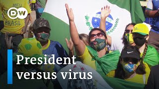 Brazils President Bolsonaro and coronavirus  DW Documentary [upl. by Alleinad85]