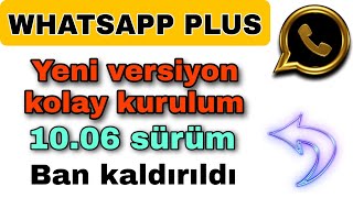 whatsapp plus yüklenmiyor hatası giderildi güncelleme geldi [upl. by Noswal]