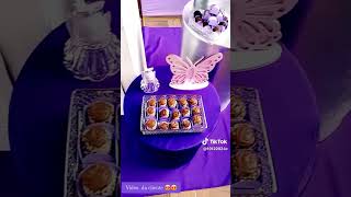 Doces personalizados 💜🦋🦋🦋 confeitaria decoracaodebolo bolodecorados bolosdecorado bolo cake [upl. by Euqinwahs]