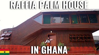 She builds affordable homes in Ghana using raffia palm  Real Estate in Ghana  Sustainable homes [upl. by Raynell]