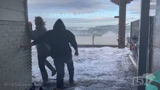 01072022 Birch Bay WA Major Coastal Flooding Strong NW Wind Water into Homes [upl. by Pisarik681]