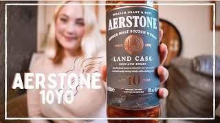 HIGHLAND PEAT  LOWLAND WHISKY Aerstone Land Cask Review Scotch Lowland Single Malt [upl. by Billen]