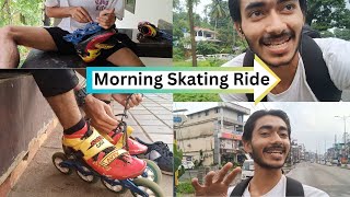 Morning speed skating ride in malayalam completed 25 km on inline speed skate  we love skate [upl. by Ahseinaj]