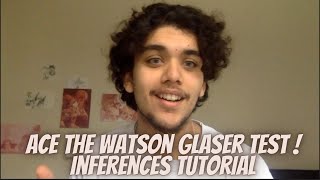 How to ACE the Watson Glaser Test  Inferences [upl. by Ahsienak59]