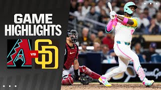 Dbacks vs Padres Game Highlights 6724  MLB Highlights [upl. by Yacano]